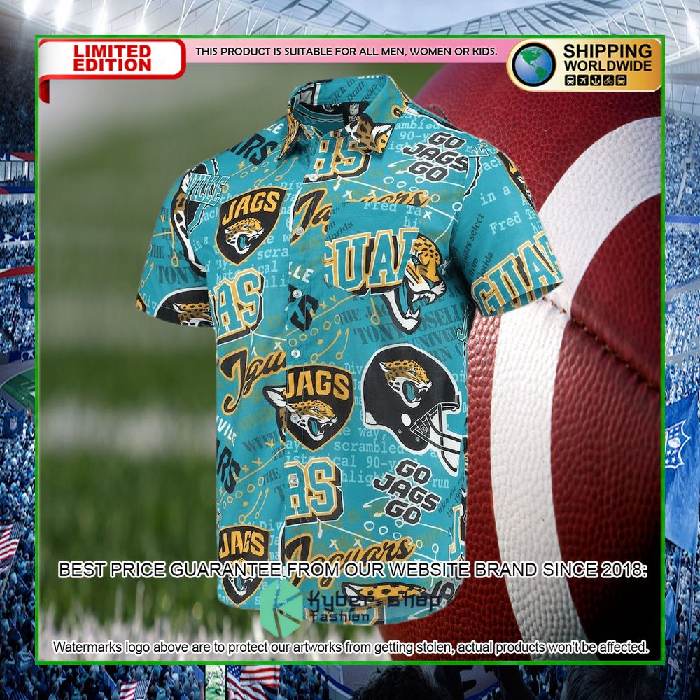 jacksonville jaguars teal hawaiian shirt limited editionnlekl
