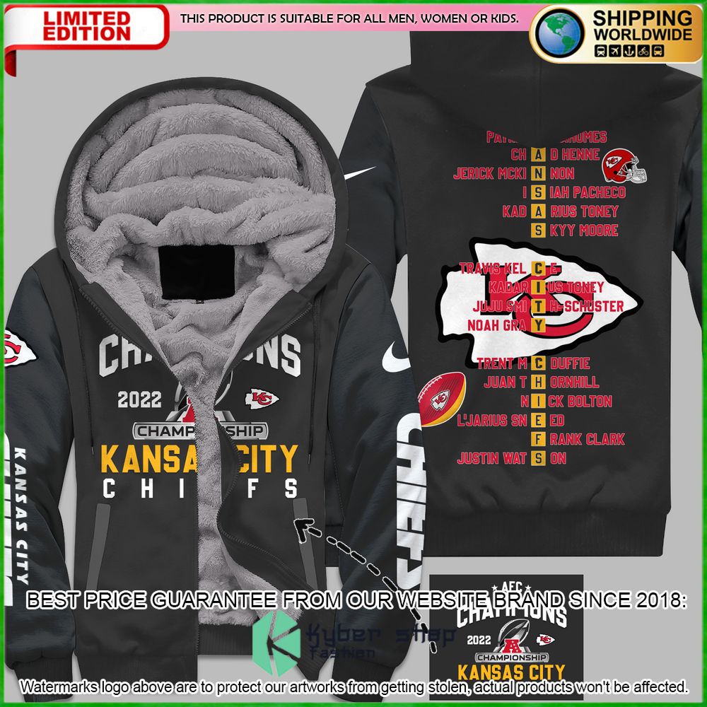 Kansas City Chiefs Champions 2022 Fleece Hoodie - LIMITED EDITION