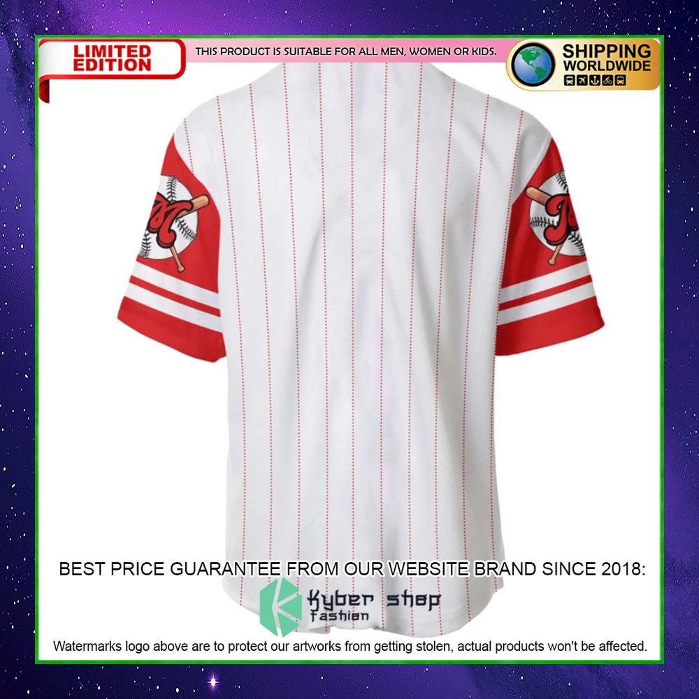 mickey mouse personalized white red baseball jersey limited editionwhhp1