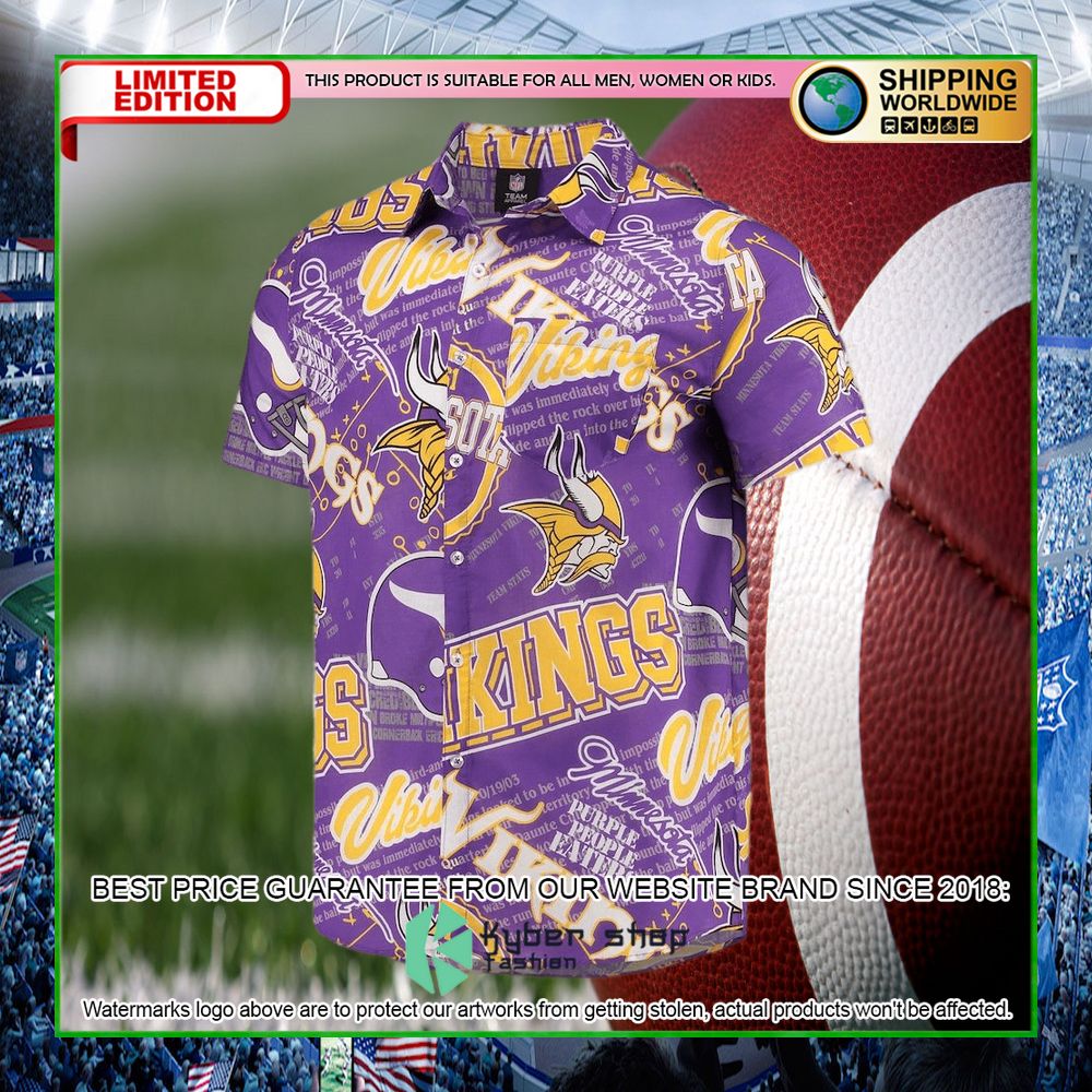 minnesota vikings purple hawaiian shirt limited editioneeowk