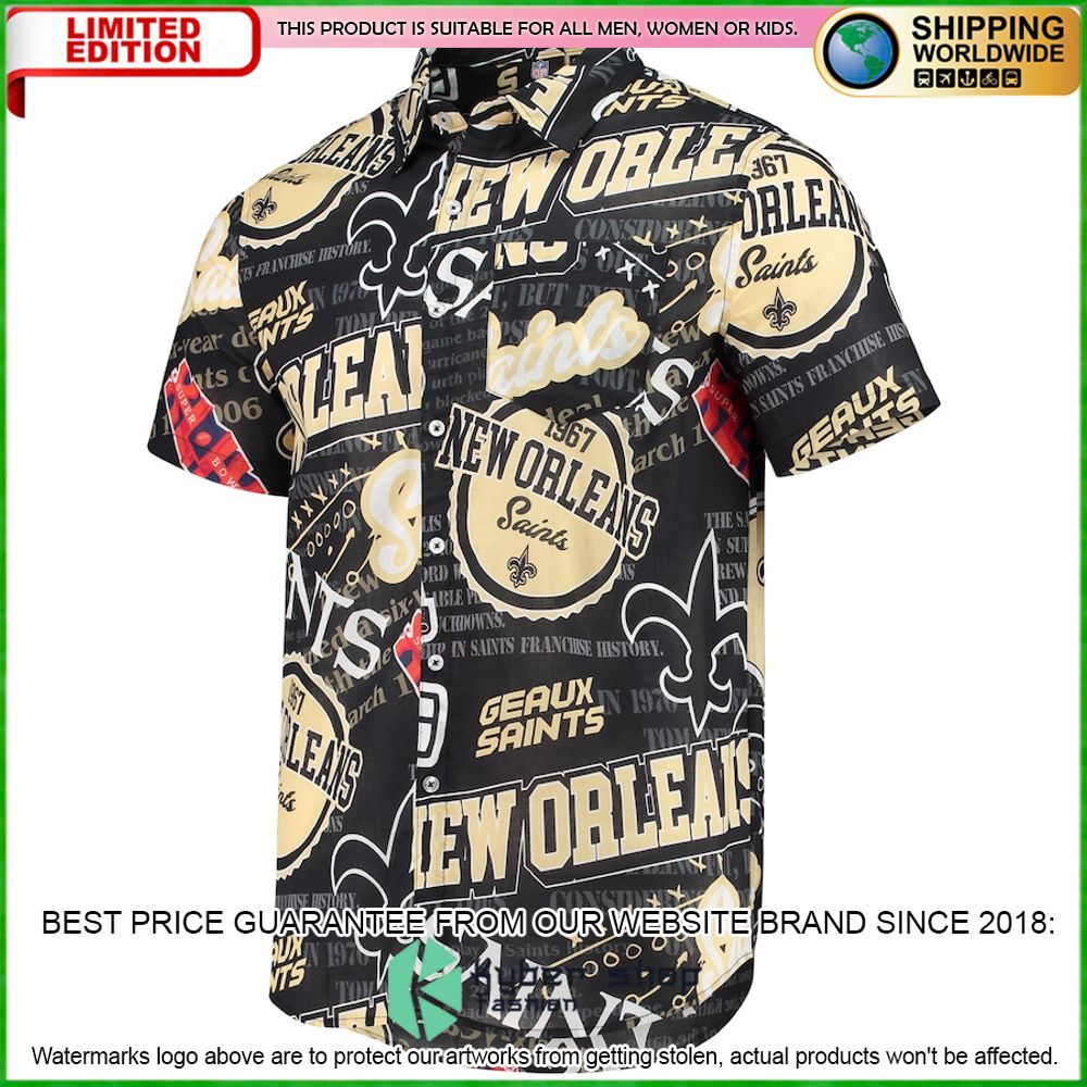 new orleans saints black hawaiian shirt limited editioncz8lr