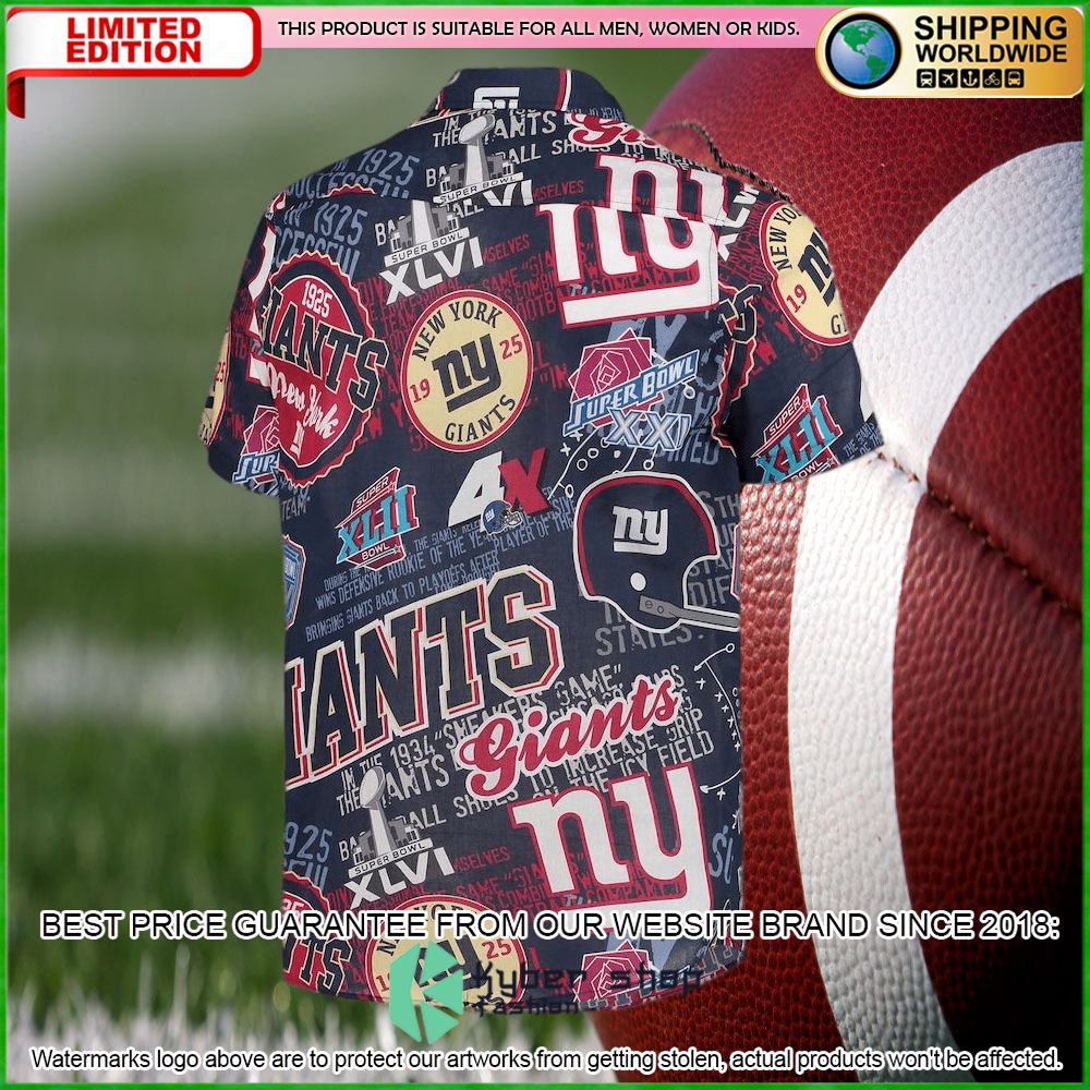 new york giants royal hawaiian shirt limited editionh6k9z