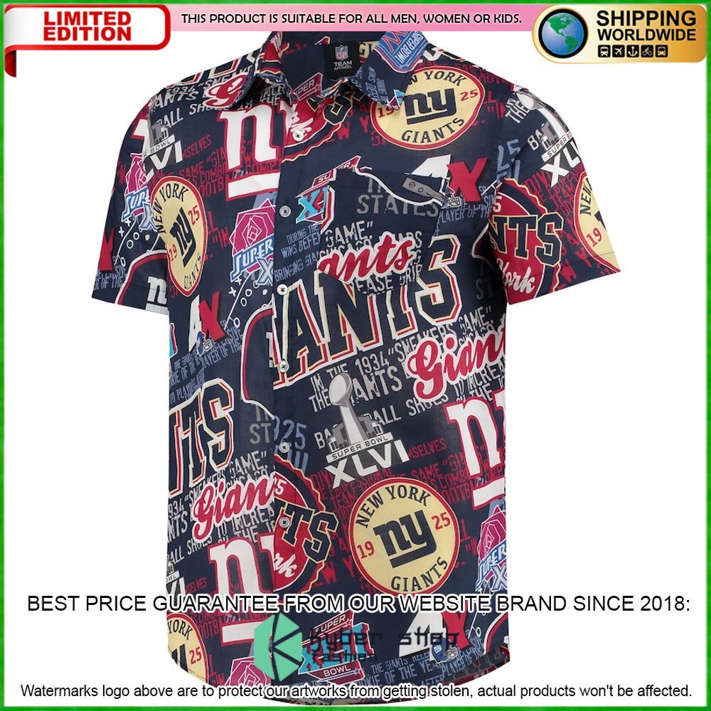 new york giants royal hawaiian shirt limited editionzwy44