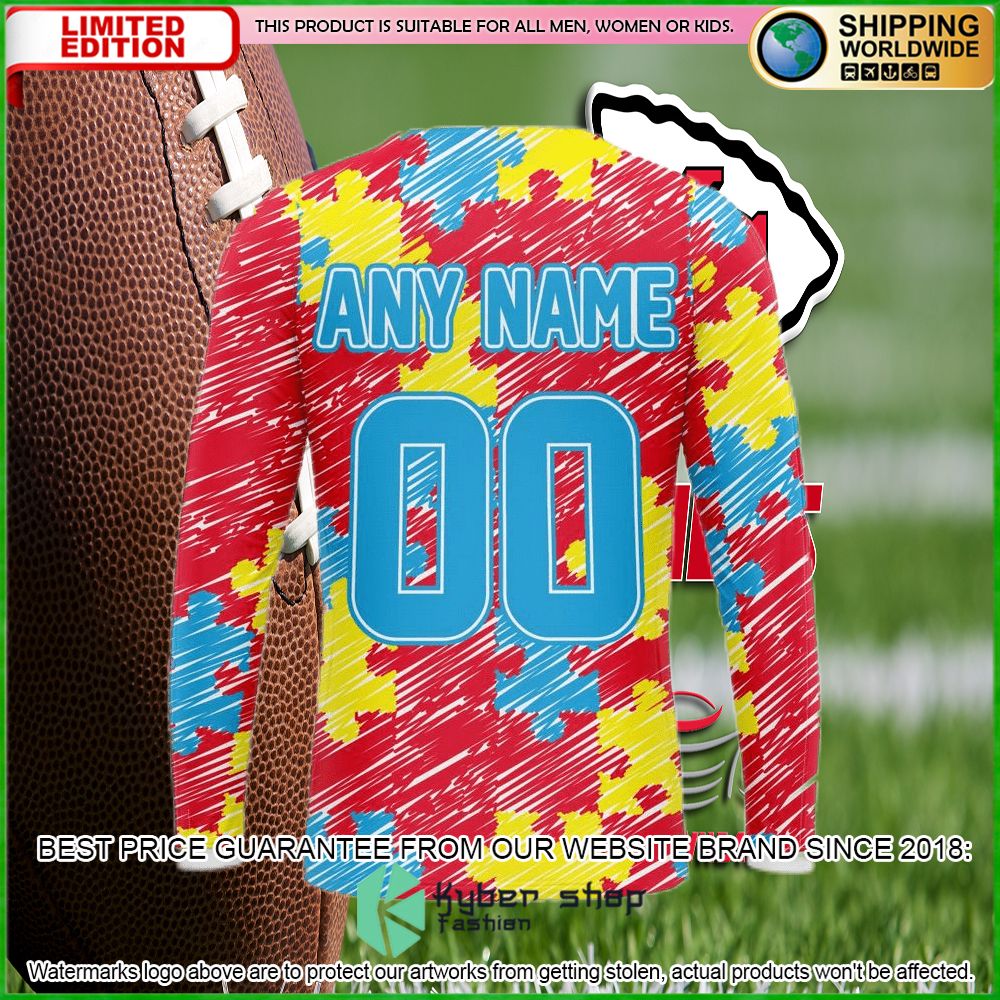 nfl kansas city chiefs team autism awareness personalized hoodie shirt3k4br