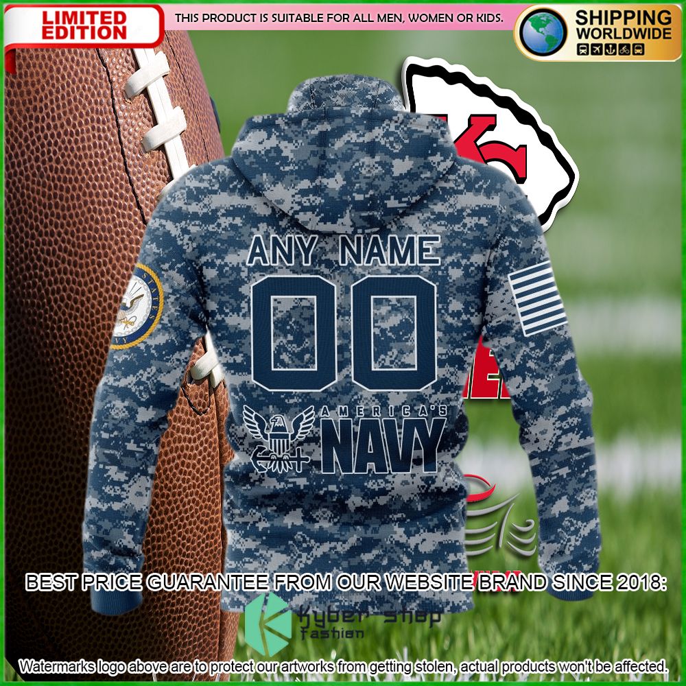 nfl kansas city chiefs team honor us navy veterans personalized hoodie shirtl4jsy