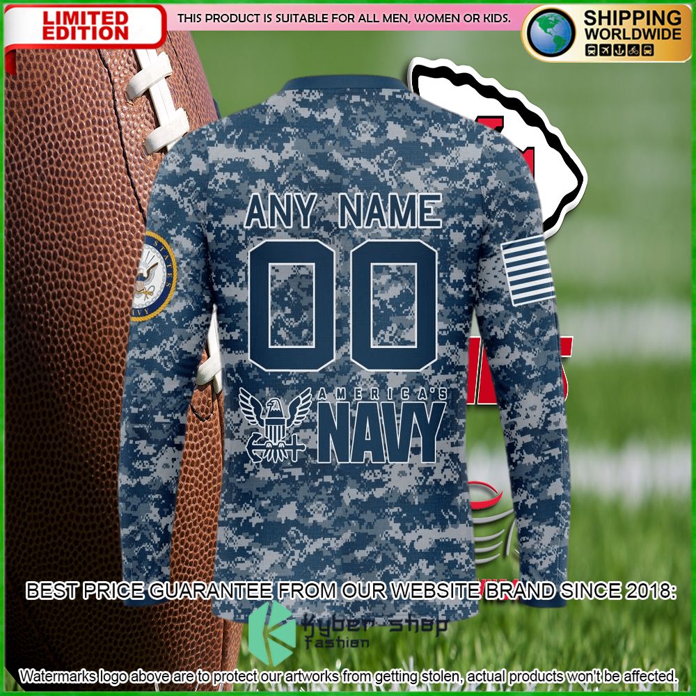 nfl kansas city chiefs team honor us navy veterans personalized hoodie shirtpmbwb