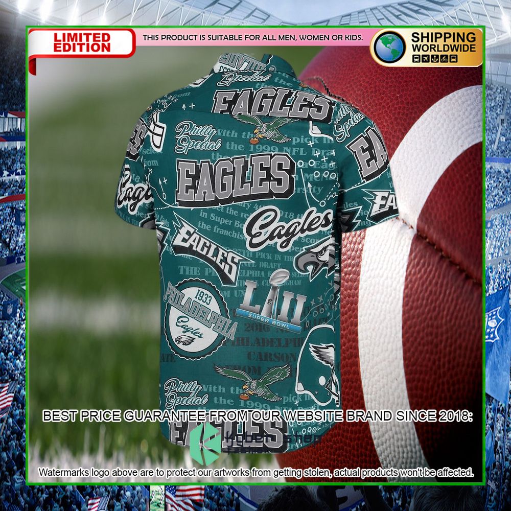 philadelphia eagles midnight green hawaiian shirt limited edition7kcua