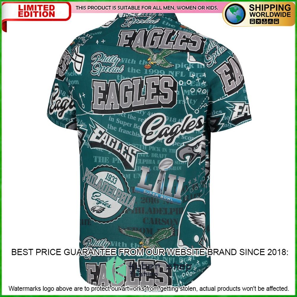 philadelphia eagles midnight green hawaiian shirt limited editionbmukc