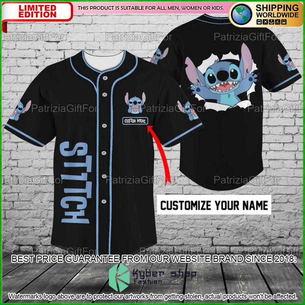 Stitch Custom Name Baseball Jersey - LIMITED EDITION