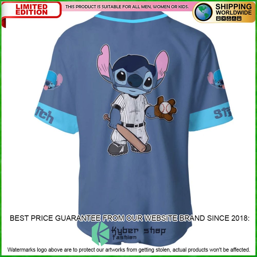 stitch personalized blue baseball jersey limited editionlqh8n