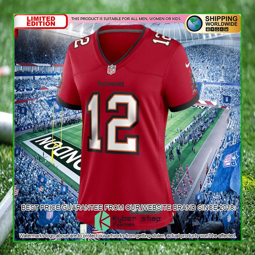 tom brady tampa bay buccaneers nike womens red football jersey limited editioneiwqp