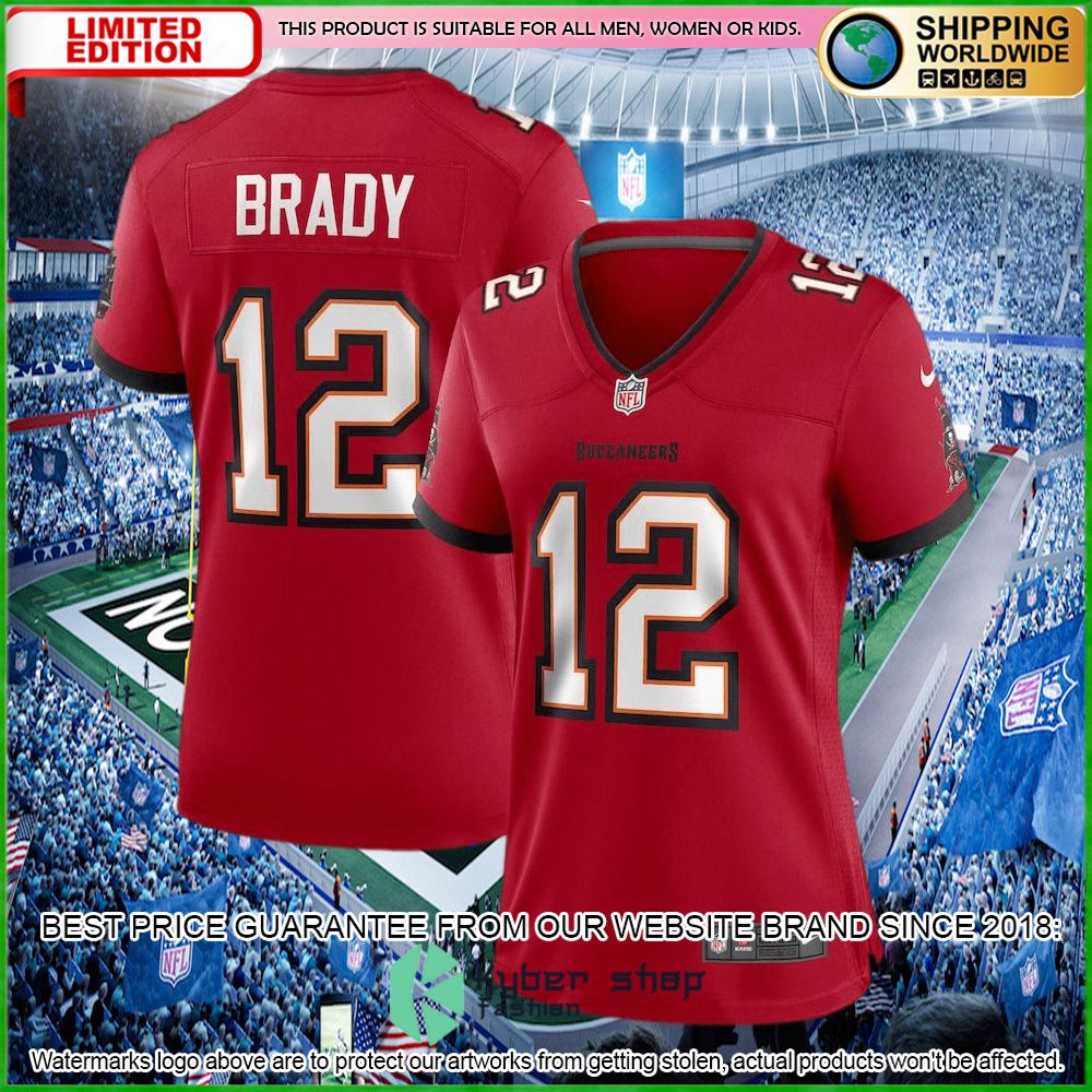 Tom Brady Tampa Bay Buccaneers Nike Women's Red Football Jersey - LIMITED EDITION