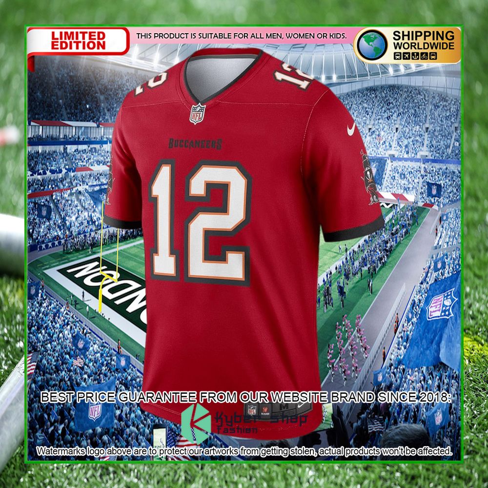 tom brady tampa bay buccaneers team nike red football jersey limited editionq54pg