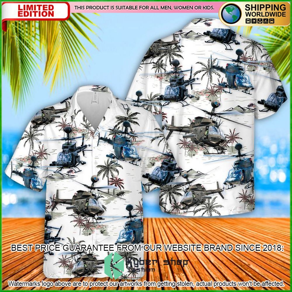 us army bell oh58 kiowa hawaiian shirt limited edition6uyh1