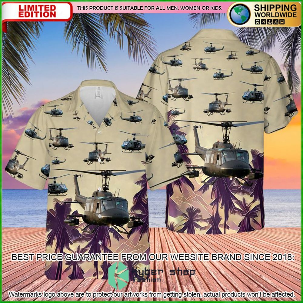 US Army Bell UH-1 Huey Hawaiian Shirt - LIMITED EDITION