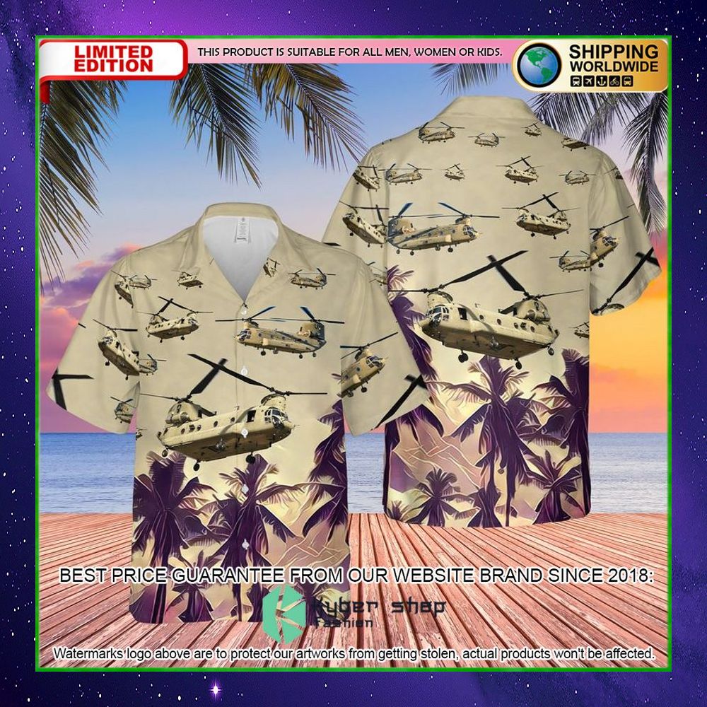 us army boeing ch47 chinook palm tree hawaiian shirt limited editiondimjj