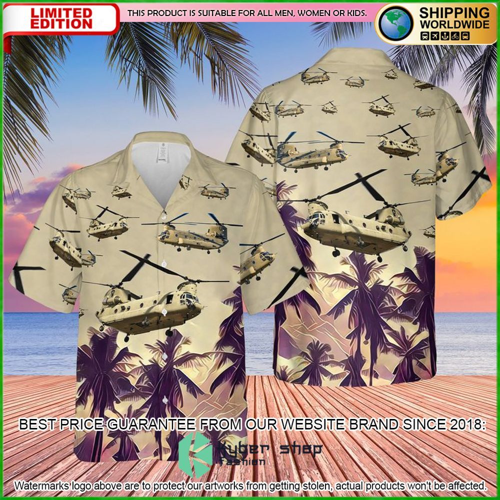 us army boeing ch47 chinook palm tree hawaiian shirt limited editionsutwd