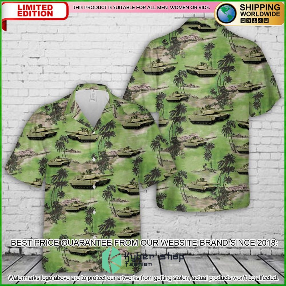 us army m1 abrams hawaiian shirt limited editionumfvb