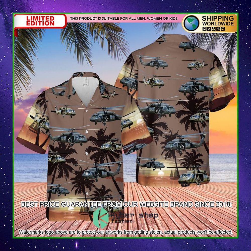 us army sikorsky uh60 black hawk helicopter hawaiian shirt limited editionncavt