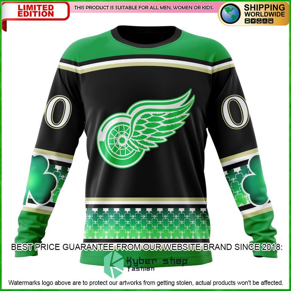 detroit red wings hockey celebrate st patricks day personalized hoodie shirt limited edition vo6si