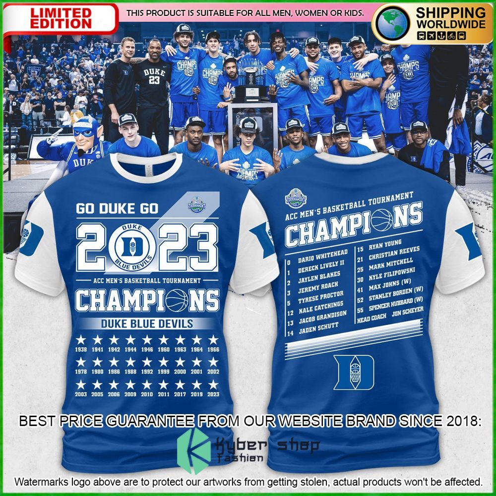 Duke Blue Devils Men’s Basketball Champions 2023 Hoodie, Shirt - LIMITED EDITION