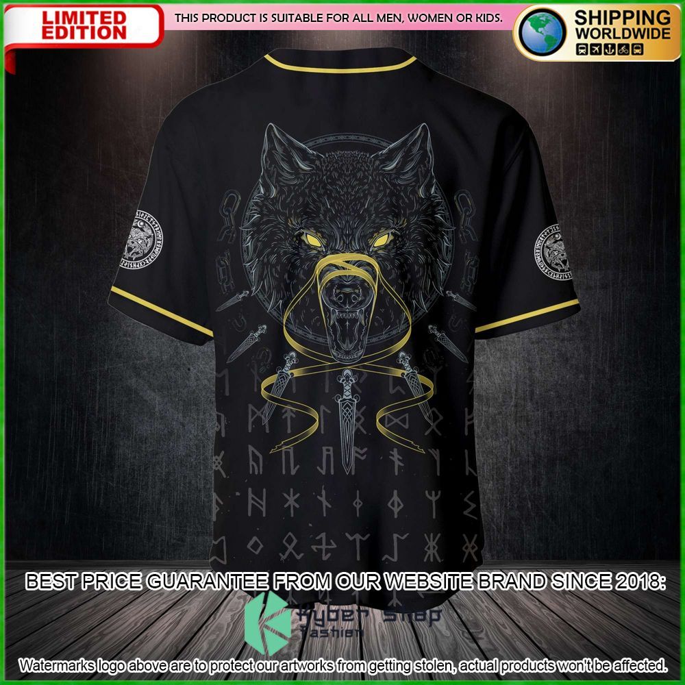 fenrir wolf baseball jersey limited edition nz8li