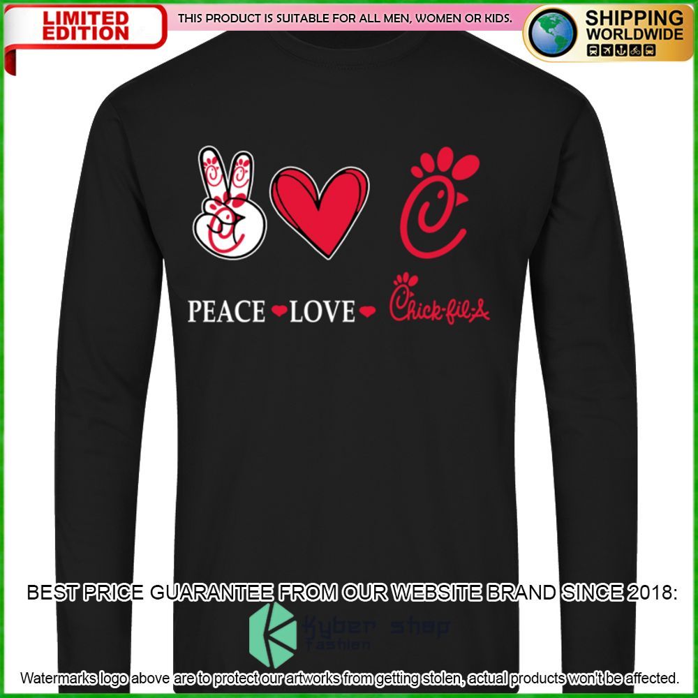 Peace Love Chick-fil-A Hoodie, Shirt - LIMITED EDITION
