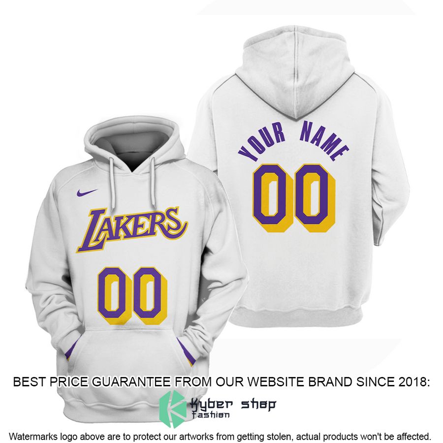 Personalized Los Angeles Lakers White 3D Shirt, Hoodie