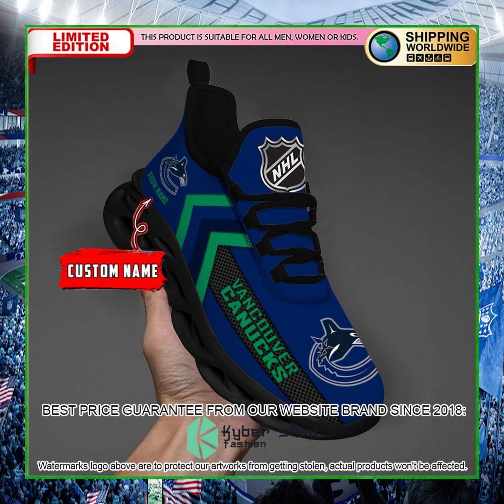 vancouver canucks custom name clunky max soul shoes limited edition 29tsc
