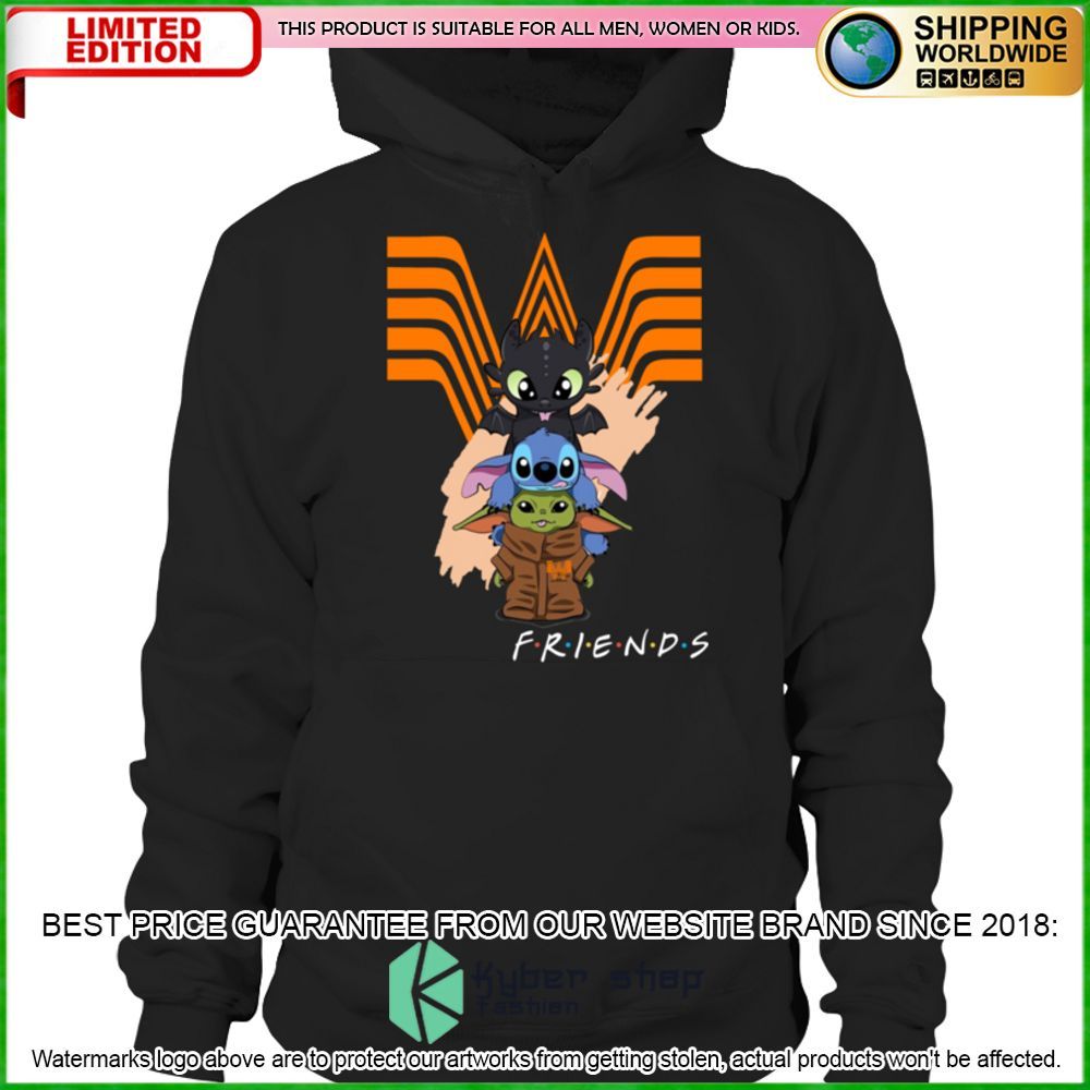 whataburger toothless stitch baby yoda friends hoodie shirt limited edition uswpl